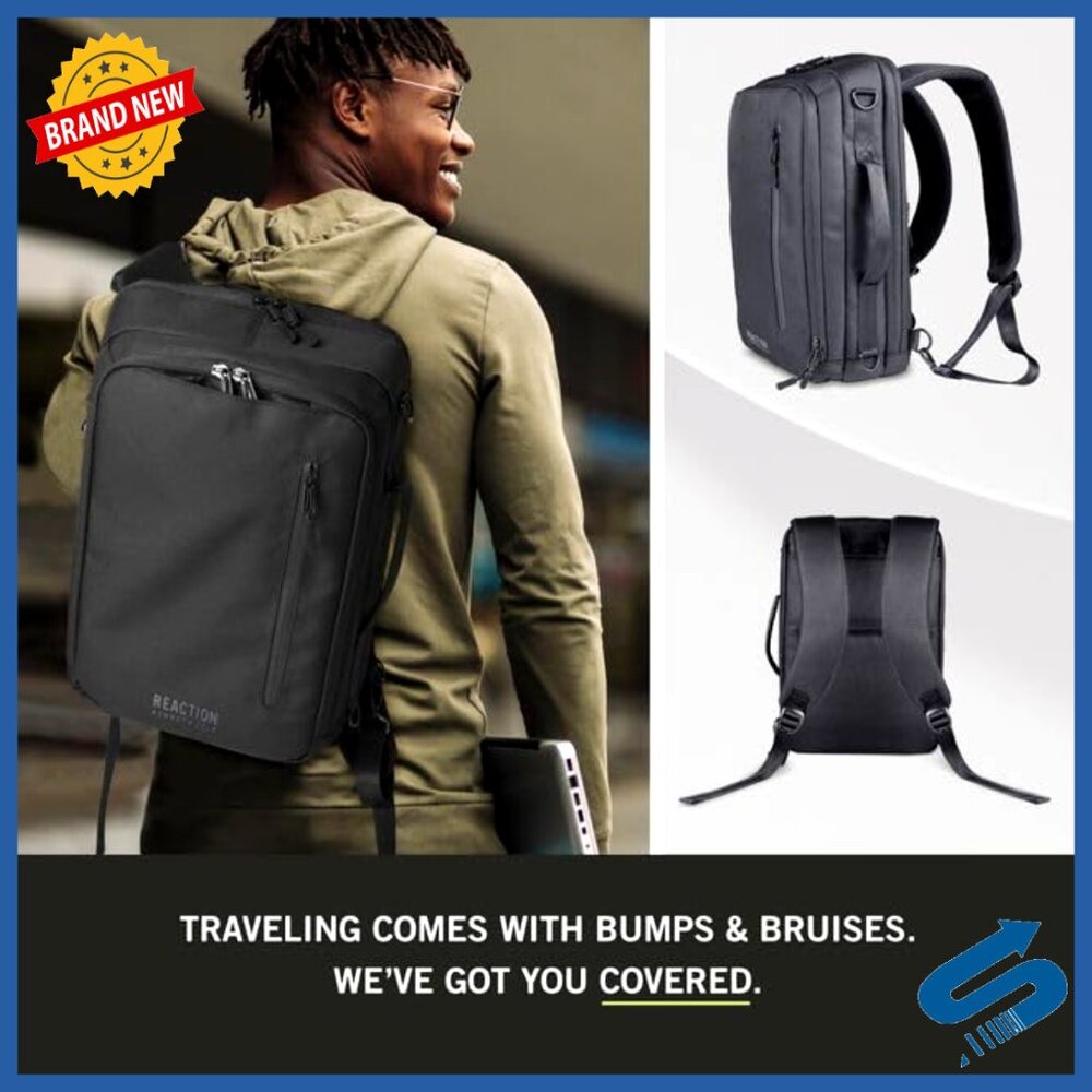 Convertible Tech Backpack Briefcase Polyester Dur… - image 2